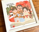 大切な思い出をイラストに！かわいい似顔絵描きます お祝い◎プレゼントも！思い出感じる可愛く飾れる似顔絵描きます イメージ6