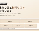 手持ちの寸法から木取り図と材料リストを作ります 「何枚買えばいい？」が分かる。カット依頼にそのまま使えます イメージ1