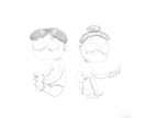 少しダークにイラスト描きます 挿絵、待ち受け、インテリアとしておすすめ⭐️ イメージ1