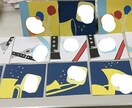 メッセージカード、CDポップを作ります 画用紙などを使い、全て手作りで行います。 イメージ1