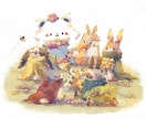 可愛い動物キャラクター、アイコンお描きします デジタルイラストでふんわり絵に仕上げます イメージ7