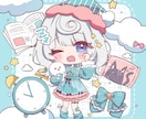 ゆるふわなアイコン、グッズのミニキャラ描きます 6月30日までの限定価格でゆるふわを届けます(*ˊˋ*) イメージ1