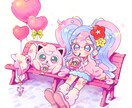 SD❁︎ミニキャラ︎❁﻿デフォルメイラスト描きます 動画やアイコン、グッズなどにどうぞ！全身描きます❀ イメージ1
