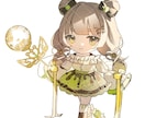 商用可︎︎︎︎⟡透明感のあるミニキャラを作成します 配信や動画、アイコン等幅広くお使い頂けます！ イメージ3