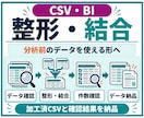 大量CSVを整形・結合しBI用データを作成します 分析前のデータ整理／項目定義・加工ルール・確認結果付き イメージ1