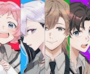 表情豊かなキャライラストの制作承ります 柔らかい色表現の一枚絵、立ち絵、SDデフォルメなど イメージ1