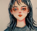 はがきサイズの中国風似顔絵をします 送料無料であなたっぽいはがきを描きます イメージ3