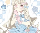 動画のサムネや表紙、挿絵等のイラストをお描きします MV用イラストやアイコンに使えるポップで可愛いイラストです イメージ1