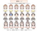 目元選べる！表情6点セットお描きします ブログ・SNS・YouTubeのアイコンや挿絵に♪ イメージ5