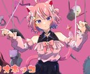 歌ってみた等 音楽動画のイラスト描きます キャラ・小物・背景まで可能です◎ イメージ1