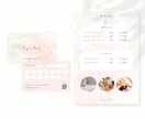 名刺・メニュー表をセットで制作いたします 開業準備中の方におすすめ！女性らしいデザイン イメージ2