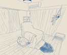 生活感◯手描き風シンプル線画で背景家具描きます 商用利用OK！SNS用素材やパンフレットなどにも イメージ2