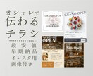 おまけ付き　オシャレで伝わりやすいチラシ作ります Instagram投稿用画像付き！ イメージ1