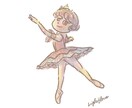 お花のようにやさしい雰囲気の女の子描きます 花や空の色を取り入れた色合いがこだわりです。 イメージ4