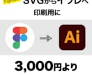 SVGからイラレデータに変換します 短納期・印刷用・編集用　ご相談ください イメージ1