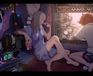 背景込みの一枚絵イラストを制作します 世界観を活かした密度の高い作品制作をします イメージ1