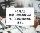 音声・動画の文字起こしを代行します 誤字チェックを重視して、迅速に対応致します。 イメージ1