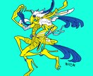 不思議世界観☆人外イラスト描きます 人外、獣人、ファンタジー世界！ イメージ8