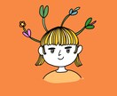 個性的なテイストでアイコンイラスト作成致します 可愛いアイコンイラストはいかがですか♡ イメージ5