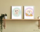 ふんわり優しいペット似顔絵を心を込めて描きます お写真をもとに、やさしい雰囲気で丁寧にお描きします イメージ4