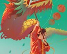 美しい雰囲気を差し上げます 背景だけじゃなくて、キャラと背景を組み合わせて描くことです。 イメージ5