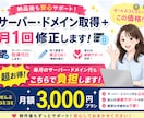 納品後も安心サーバードメイン管理＋月1回更新します サーバー・ドメイン・修正ぜんぶコミコミ月額3,000円 イメージ1
