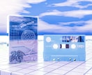 CD、カセット、レコードのジャケットを制作します vapor waveな世界観が得意です。 イメージ1