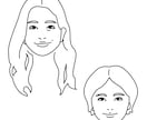 シンプルな似顔絵イラストお作りします シンプルで使いやすい。アイコンなどにどうぞ イメージ3