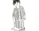 個性的な絵柄で目を惹く人物イラストを描きます アイコンや壁紙用に現役美大生のイラストはいかがですか？ イメージ2