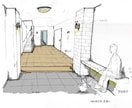 手描きの内観パースをイメージに合わせて作成致します 店舗・住宅の提案イメージや資料作成用の背景デザインに最適！ イメージ5