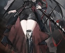 三面図、立ち絵、デザイン等を描きますます 綺麗系なかっこいい女性キャラを描きます！ イメージ7