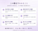 四柱推命であなたの人生の流れを読み解きます 生まれ持った性質と、いまの巡りをPDFに イメージ2