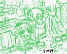 描き込まれた線画の可愛いイラスト制作します アナログ感のある線画でキュートやポップ、雰囲気のある絵も！ イメージ10