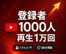 YouTubeの再生回数&登録者を増やします 本気でチャンネル登録者1000人＆再生1万回の増加サポート！ イメージ1