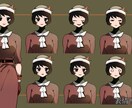 TRPG立ち絵【全身＋表情6種５０００円】描きます TRPG立ち絵、SNS用イラスト作成します イメージ2
