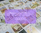 ルノルマン*グランタブローで様々な悩みを解決します 状況を多角的に捉えるアナタの【大きな絵画】です。8*4+4枚 イメージ1
