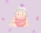 絵本風！お子様やペットとの思い出に！壁紙描きます 思い出の写真からスマホ待受作成します。その他の用途も可能です イメージ1
