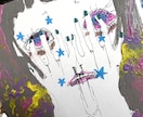 原画一点物！退廃的で個性的なイラスト描きます 心に刺さる鮮やかで退廃的な世界観。一点物の原画をお届けします イメージ2