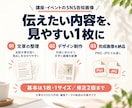 講座・イベントのSNS告知画像を作りますます 文章整理込み｜初稿2日以内・修正2回まで イメージ2