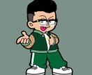 海外ポップで目立つアイコン描きます SNSで目を引くアイコンをお求めの方に イメージ4