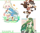 カラフルで可愛いミニキャラ作成します グッズ等販売したい方におすすめ！ イメージ3