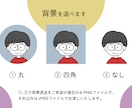 ４種類の表情！ブログで使えるアイコン描きます ＼商用利用OK／ゆるりと親しみやすいアイコンのセット販売です イメージ4