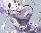 感情表現豊かなシンプルなイラストを描きます 喜怒哀楽を表したいシーンによって雰囲気つくりから一枚絵に イメージ1