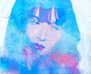 手描き：小さいサイズ：水彩風似顔絵を作成します アナログ絵画ならではのあたたかみ イメージ1