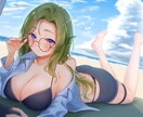 爽やかで可愛い女の子描きます 一枚絵、立ち絵、アイコンイラストなど イメージ4
