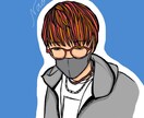 おしゃれポップな似顔絵アイコン描きます 目立つアイコン間違いなし！お写真から作成致します。 イメージ2