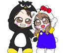 お写真を元にデフォルメ、ミニキャラ似顔絵書きます SNSのアイコン用などにどうぞ！ イメージ3