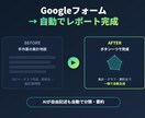 Googleフォームのアンケートを自動で集計します 集計もグラフ作成も手作業ゼロ。AIが要約まで自動化します イメージ1