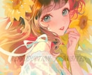 透明感のある可愛いイラスト描きます SNSアイコンや一枚絵など柔らかく丁寧に制作します！ イメージ2