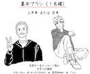 シンプル線画で白黒のイラストや似顔絵を描きます 手紙や席札、SNSのアイコン等に似顔絵を添えてみませんか？ イメージ2